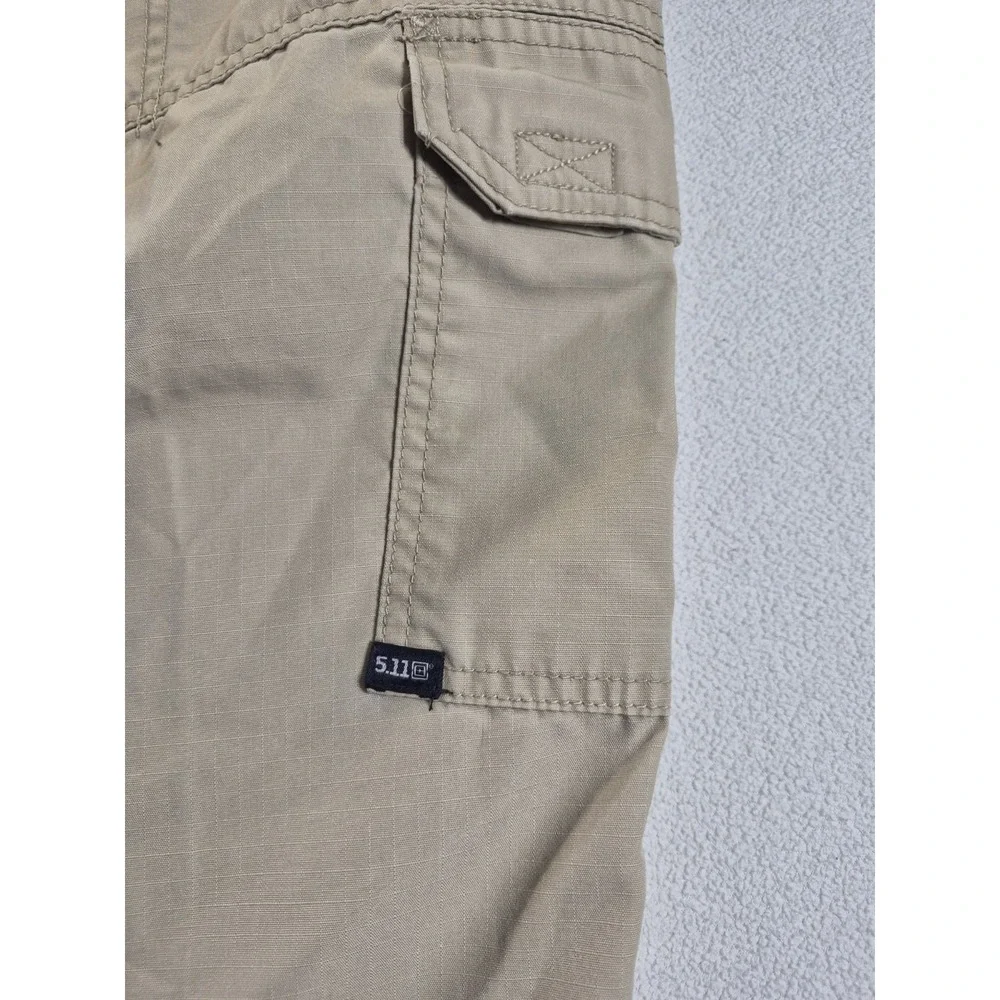 5.11 Tactical Series Pants Mens 36x30 Khaki Tan Ripstop Cargo Combat Work Unifo